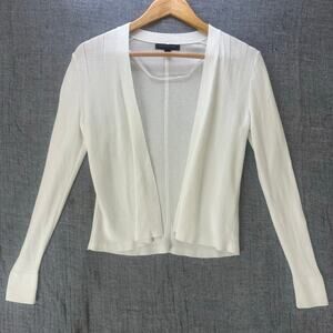Banana Republic White Featherweight Open Front Cardigan Size S